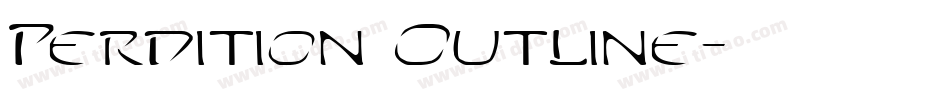 Perdition Outline字体转换